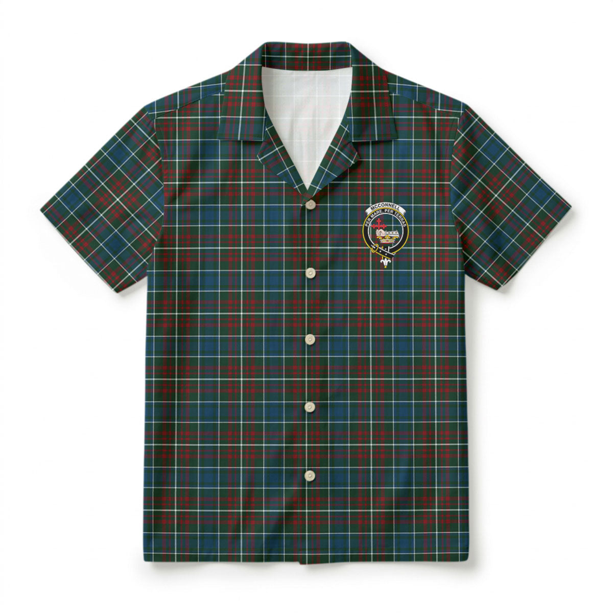 McConnell Tartan Crest Hawaiian Shirt
