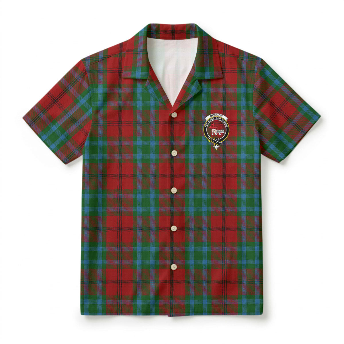 McCook Tartan Crest Hawaiian Shirt