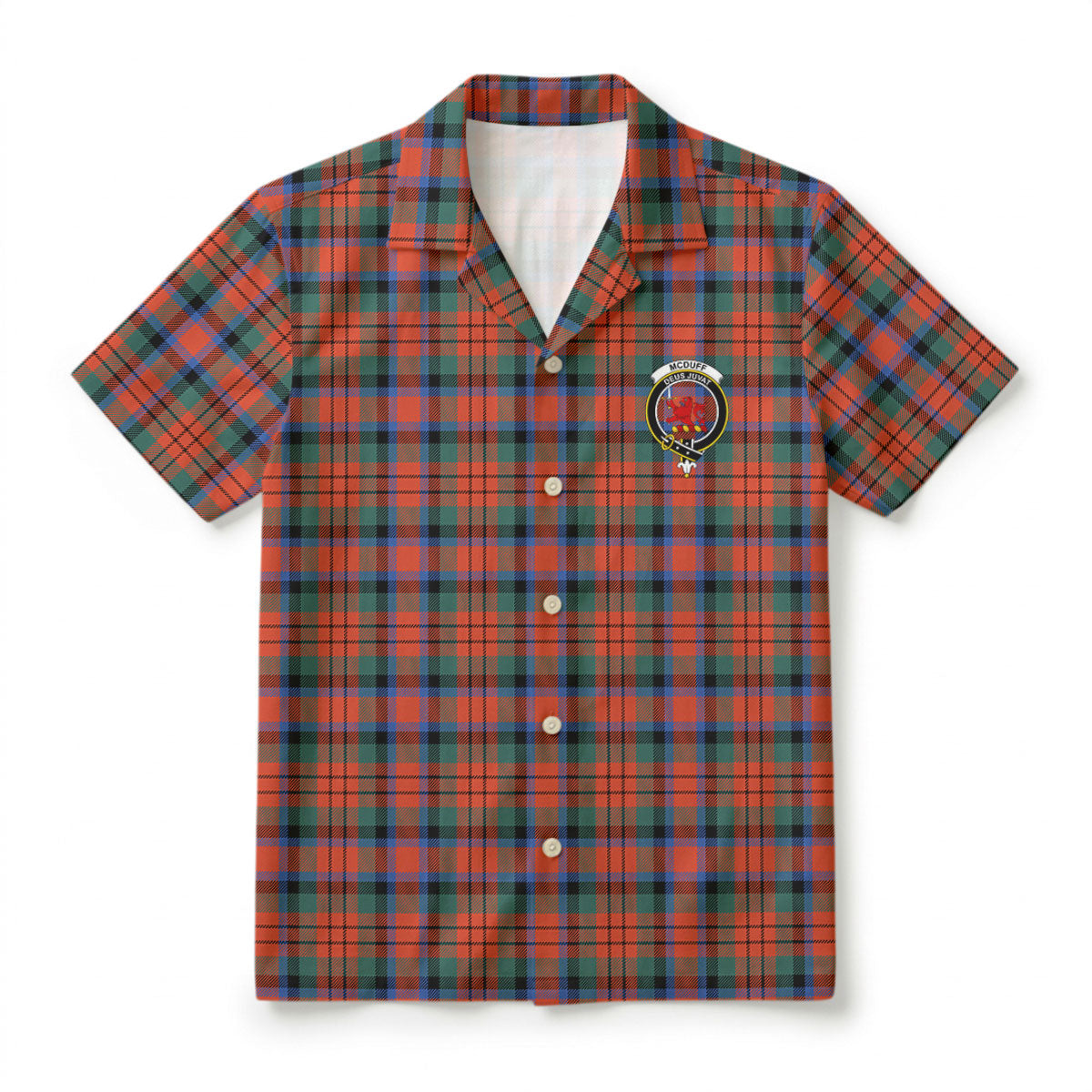 McDuff Ancient Tartan Crest Hawaiian Shirt