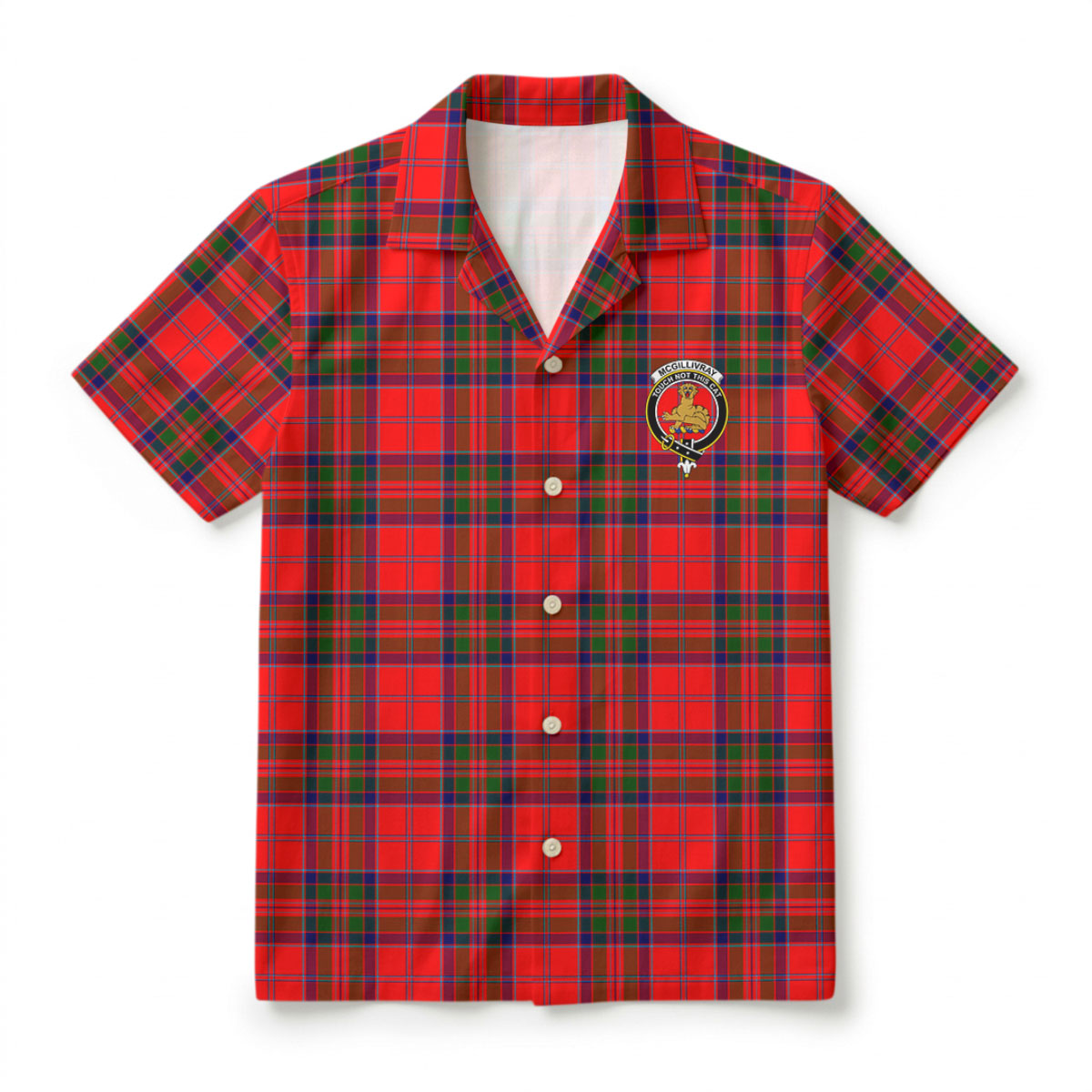 McGillivray Modern Tartan Crest Hawaiian Shirt