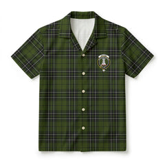 McLean Hunting Tartan Crest Hawaiian Shirt