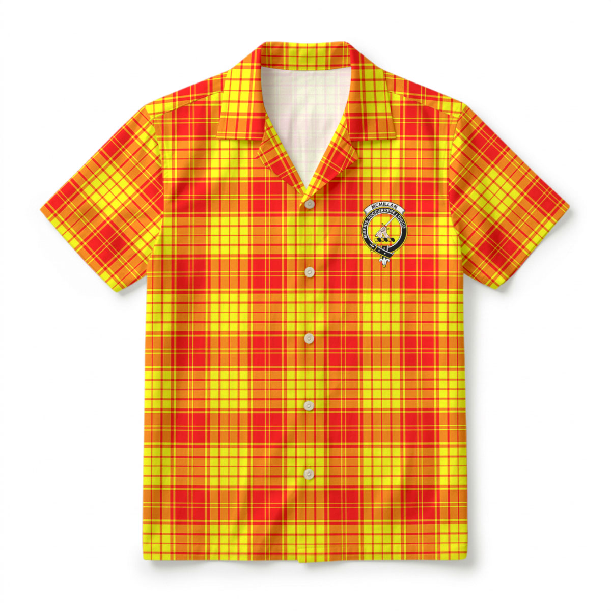 McMillan Clan Tartan Crest Hawaiian Shirt