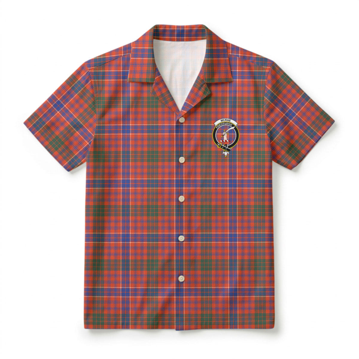 McRae Ancient Tartan Crest Hawaiian Shirt
