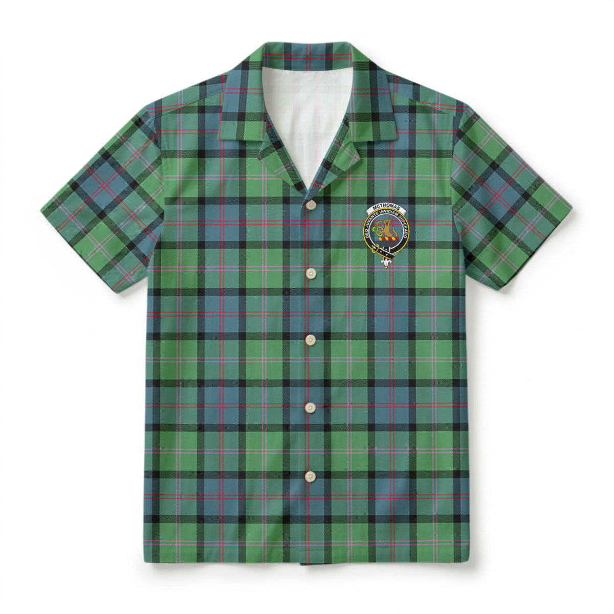McThomas Ancient Tartan Crest Hawaiian Shirt