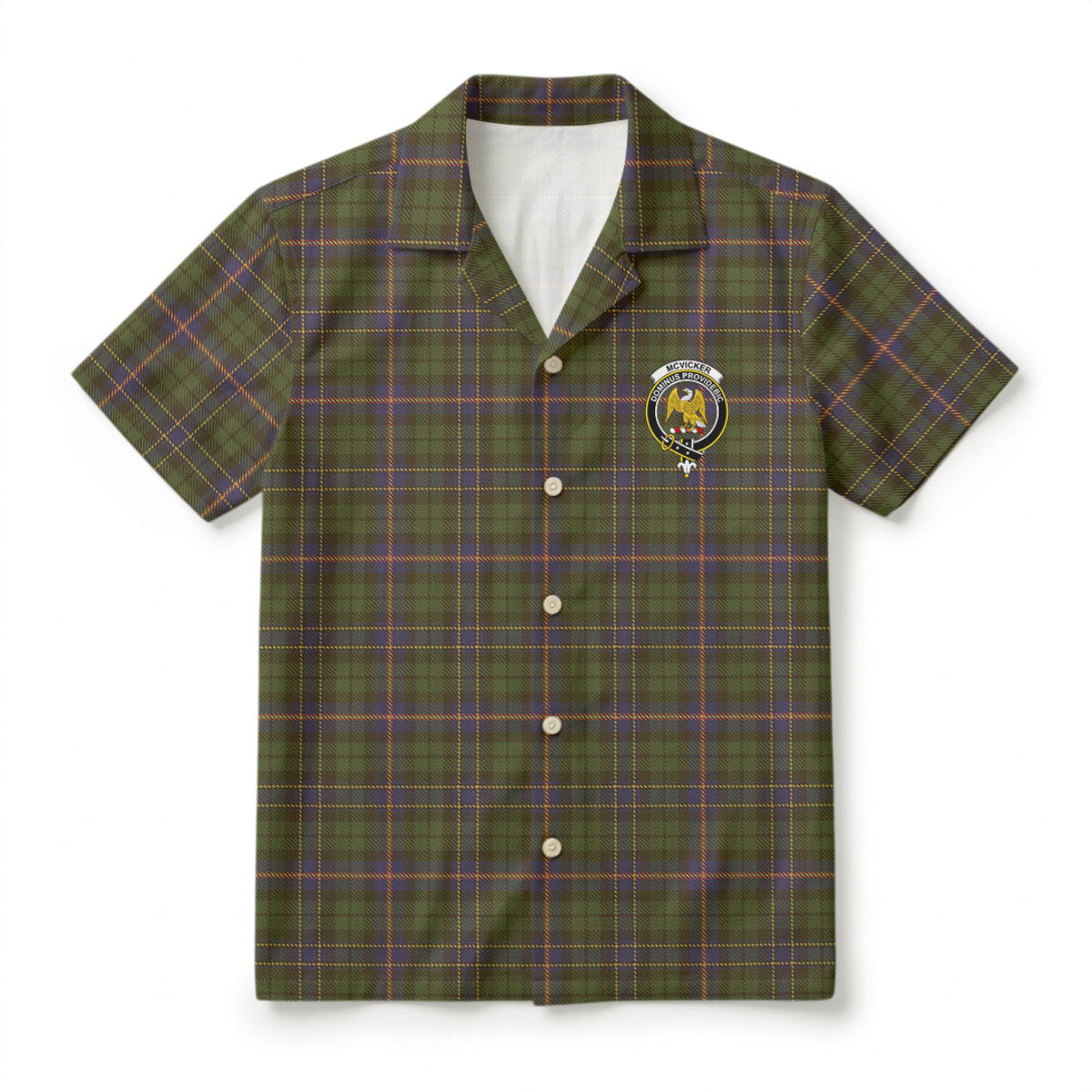 McVicker Tartan Crest Hawaiian Shirt