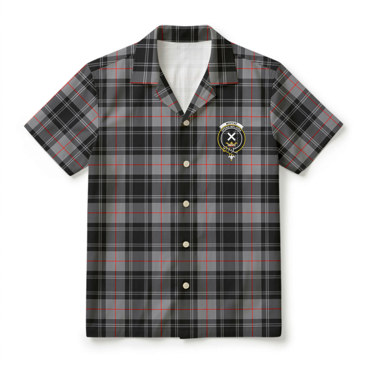 Moffat Modern Tartan Crest Hawaiian Shirt