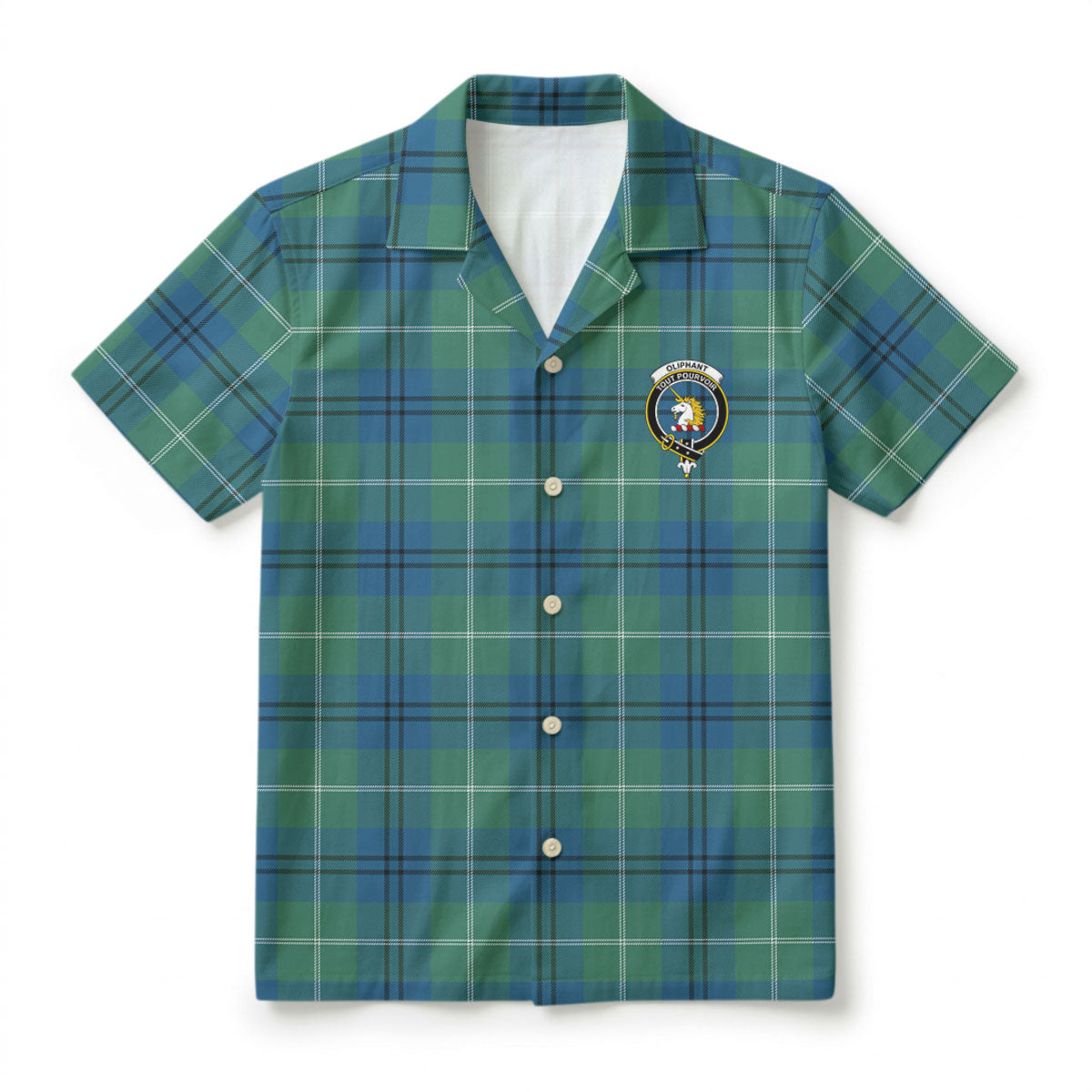 Oliphant Ancient Tartan Crest Hawaiian Shirt