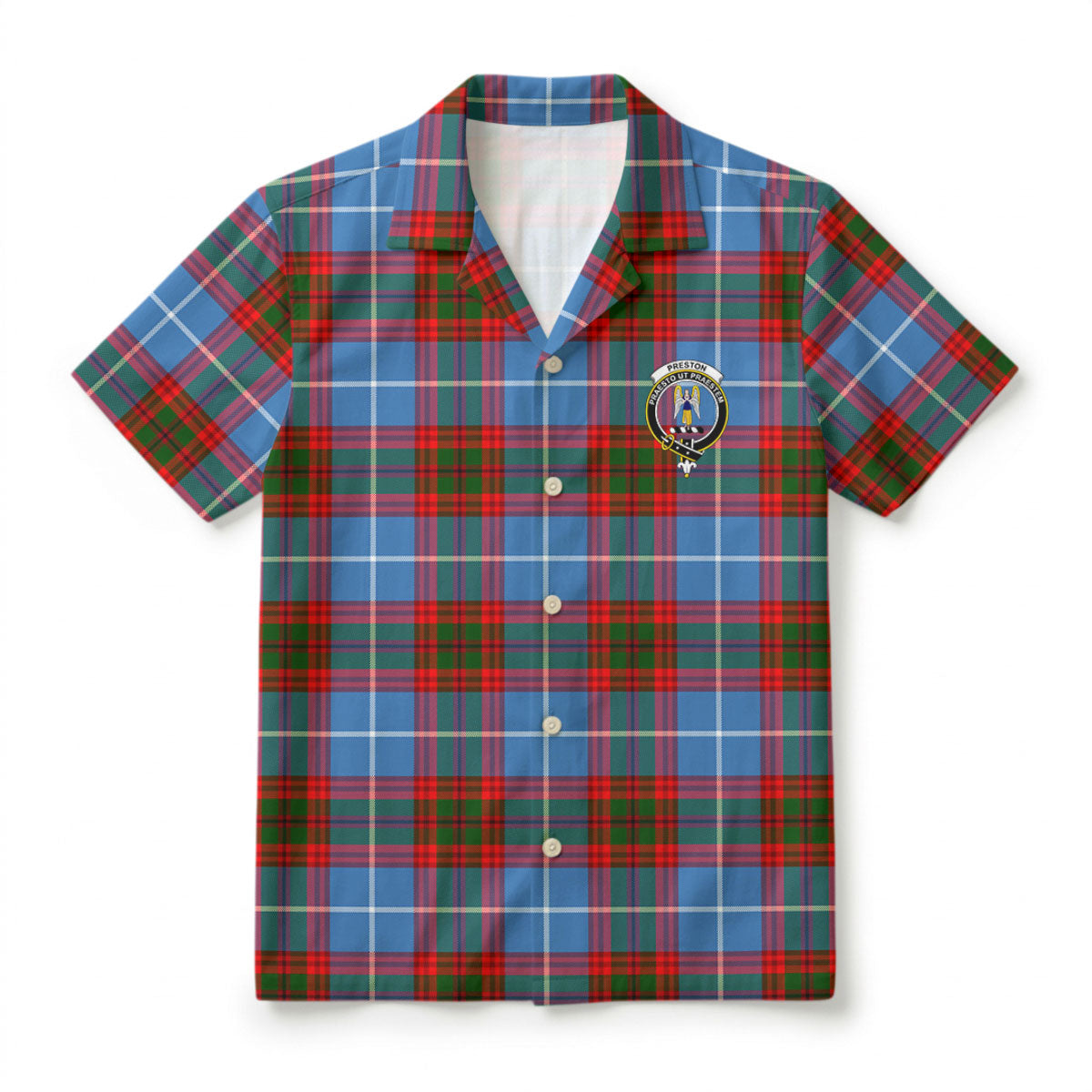 Preston Tartan Crest Hawaiian Shirt