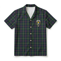 Purves Tartan Crest Hawaiian Shirt