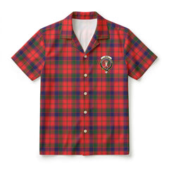 Reid Modern Tartan Crest Hawaiian Shirt