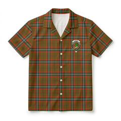 Seton Hunting Modern Tartan Crest Hawaiian Shirt