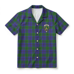Strachan Tartan Crest Hawaiian Shirt