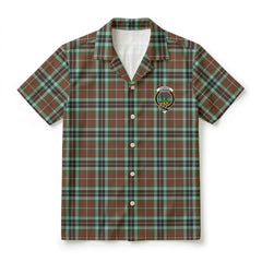 Thomson Hunting Modern Tartan Crest Hawaiian Shirt