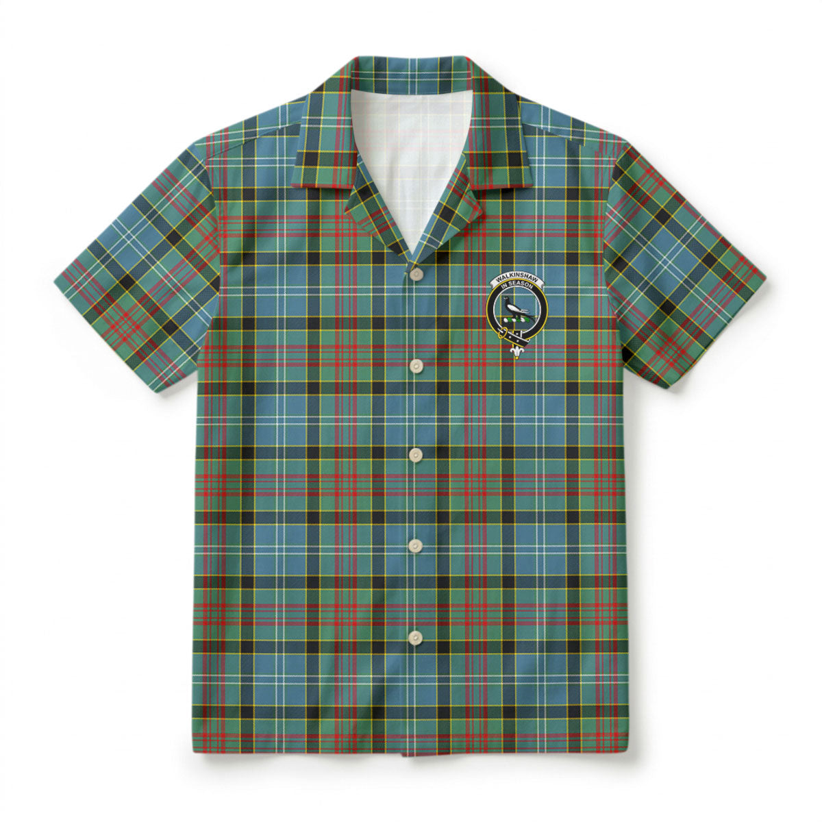Walkinshaw Tartan Crest Hawaiian Shirt