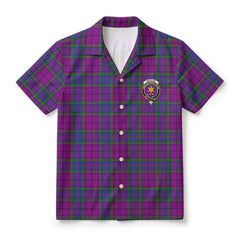 Wardlaw Modern Tartan Crest Hawaiian Shirt