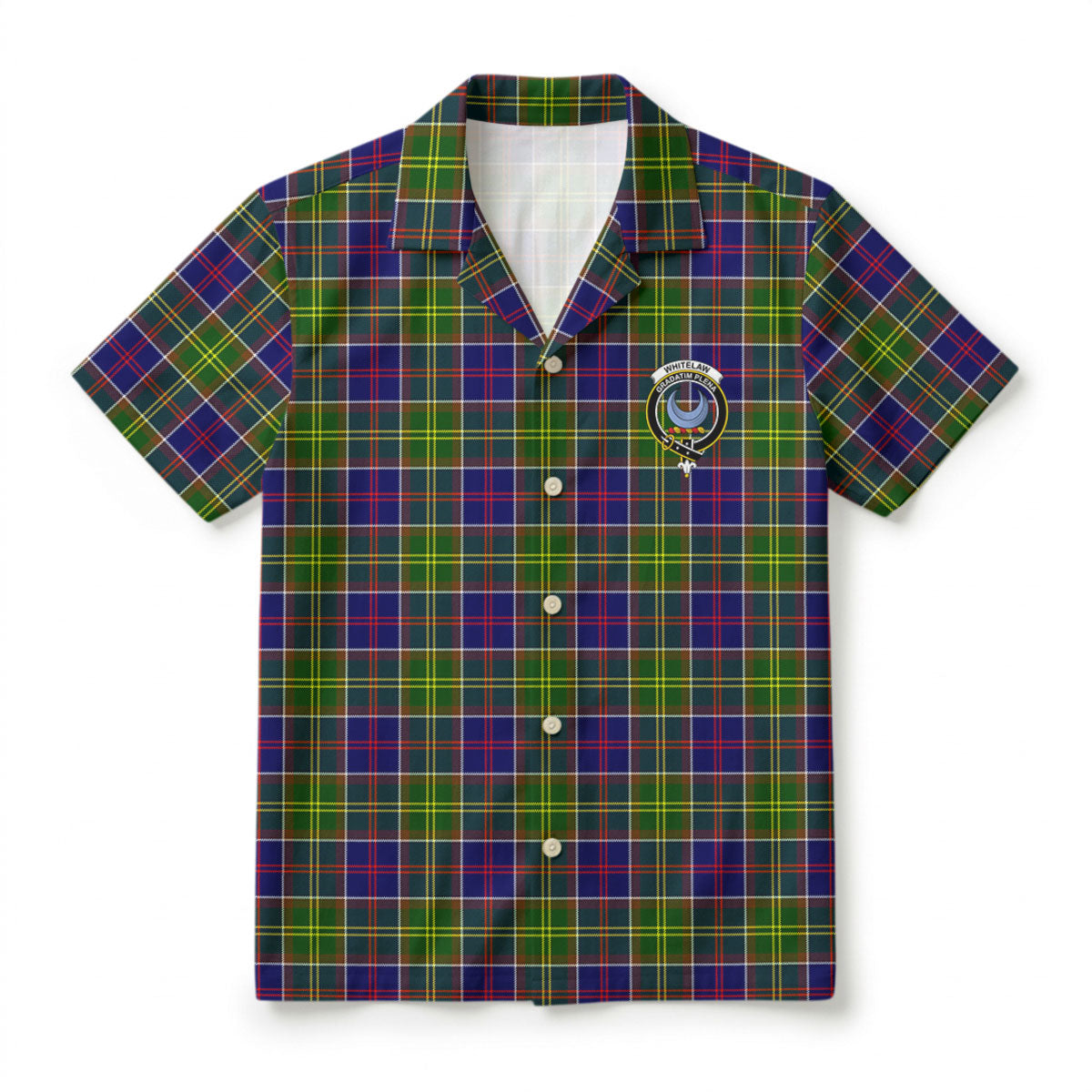 Whitelaw Tartan Crest Hawaiian Shirt