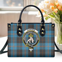 Garden Tartan Crest Leather Handbag