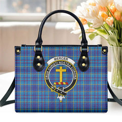 Mercer Modern Tartan Crest Leather Handbag