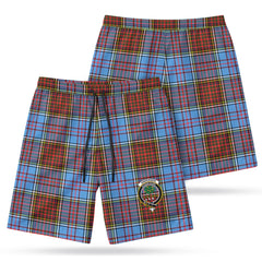 Anderson Modern Tartan Crest Men's Beach Shorts