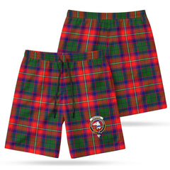 Belshes Tartan Crest Men's Beach Shorts