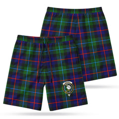 Campbell of Cawdor Modern Tartan Crest Men's Beach Shorts