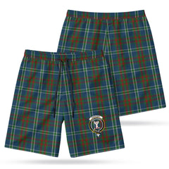 Cathcart Tartan Crest Men's Beach Shorts
