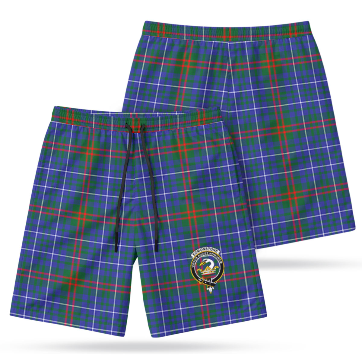 Edmonstone Tartan Crest Men's Beach Shorts