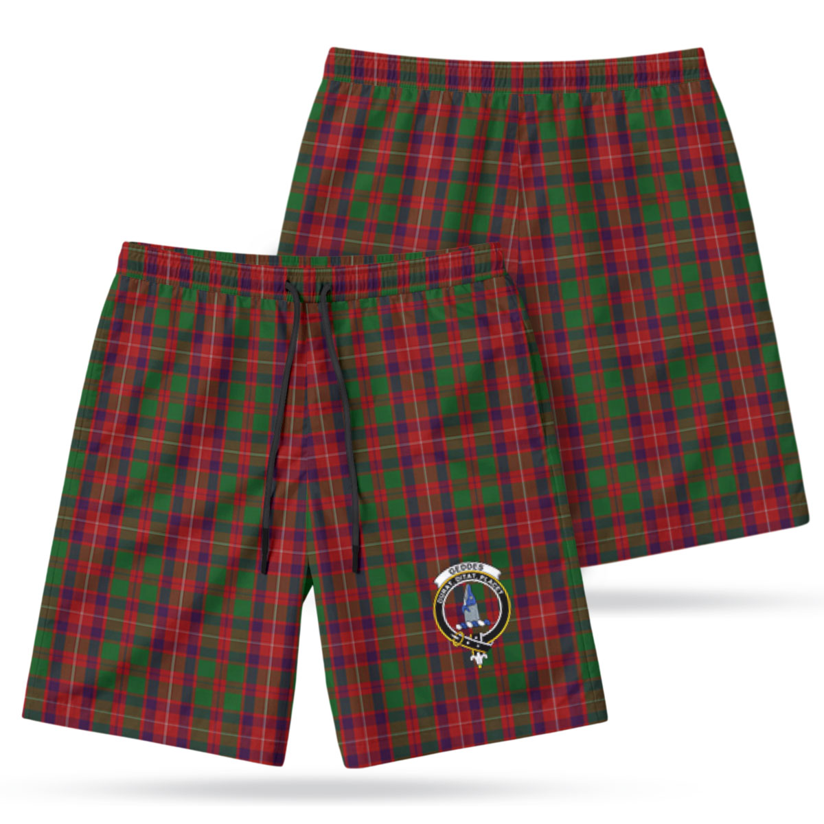 Geddes Tartan Crest Men's Beach Shorts