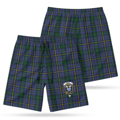 Hope Tartan Crest Men's Beach Shorts