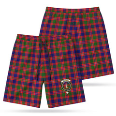 MacIntyre Modern Tartan Crest Men's Beach Shorts