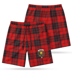 MacLeod of Raasay Tartan Crest Men's Beach Shorts