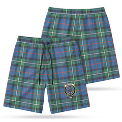 MacPhail Hunting Ancient Tartan Crest Men's Beach Shorts
