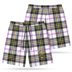 MacPherson Dress Modern Tartan Crest Men's Beach Shorts