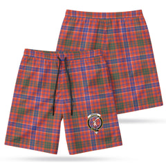 MacRae Ancient Tartan Crest Men's Beach Shorts