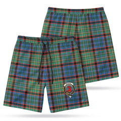 MacNicol Hunting Ancient Tartan Crest Men's Beach Shorts