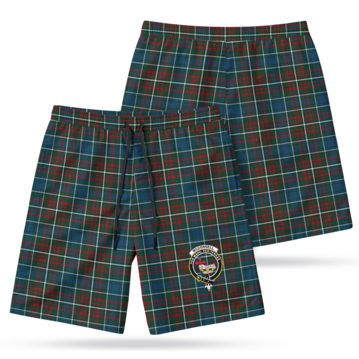 McConnell Tartan Crest Men's Beach Shorts