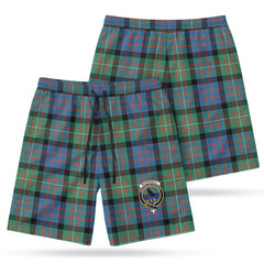 McDonnell of Glengarry Ancient Tartan Crest Men's Beach Shorts