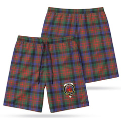 McDuff Hunting Modern Tartan Crest Men's Beach Shorts