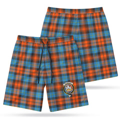 McLachlan Ancient Tartan Crest Men's Beach Shorts