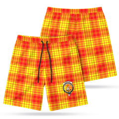 McMillan Clan Tartan Crest Men's Beach Shorts