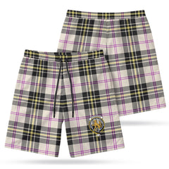 McPherson Dress Ancient Tartan Crest Men's Beach Shorts