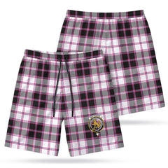 McPherson Hunting Modern Tartan Crest Men's Beach Shorts
