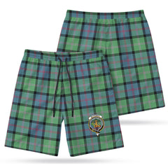 McThomas Ancient Tartan Crest Men's Beach Shorts