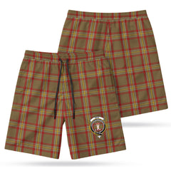 Reid Ancient Tartan Crest Men's Beach Shorts