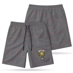 Shepherd Tartan Crest Men's Beach Shorts
