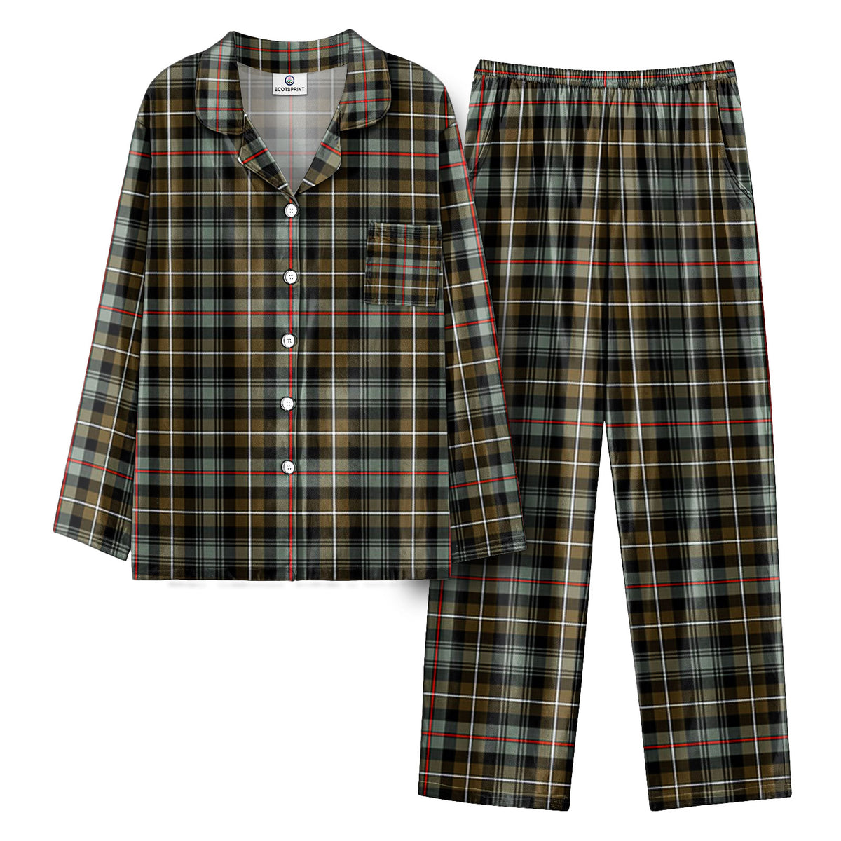 MacKenzie Weathered Tartan Pajama Set