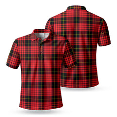 MacQueen Tartan Polo Shirt - Bird Eyes Mesh Fabric