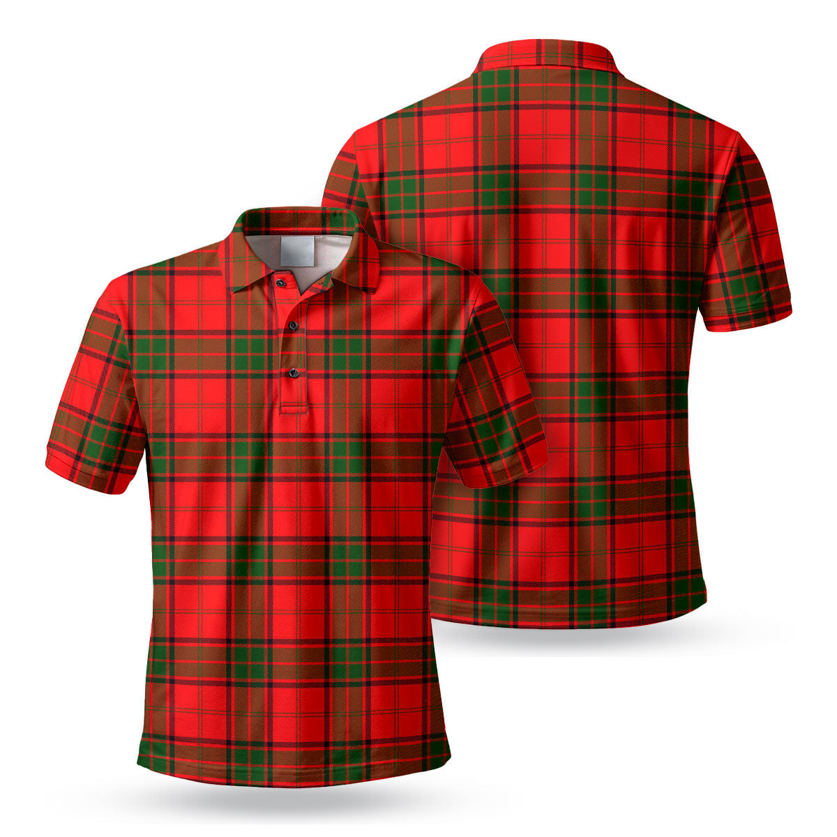 Maxwell Modern Tartan Polo Shirt - Bird Eyes Mesh Fabric