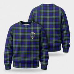 Arbuthnot Modern Tartan Crest Sweater