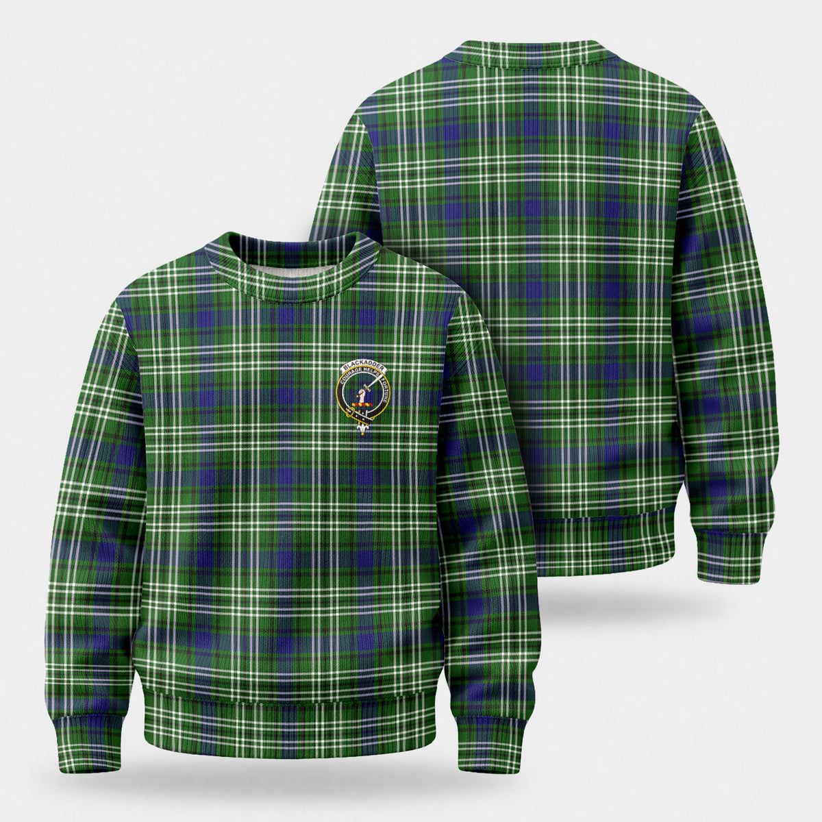 Blackadder Tartan Crest Sweater